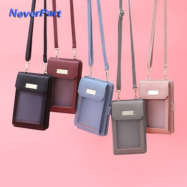 

2019 women mini crossbody bags multi-card cell phone pocket shoulder bag p holder purse lady small bag female messenger