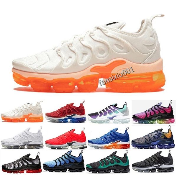 

New 2019 vapor olive men port neaker plu men run metallic pack triple tn black white maxe ilver running hoe eur 36 45