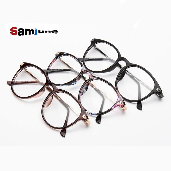 

new fashion eyeglasses retro vintage metal plain frame optical glasses men women myopia eyeglasses frame oculos de grau, Black