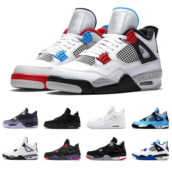 

fashion 4 cool grey 4s basketball shoes breathe men running shoe black cat new bred mens trainers sports sneakers