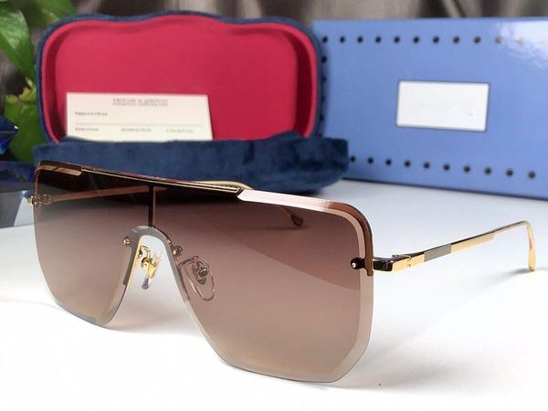 

1063 fashion new designer sunglasses retro half frame sunglasses vintage punk style eyewear uv400 protection come with box 1063s, White;black