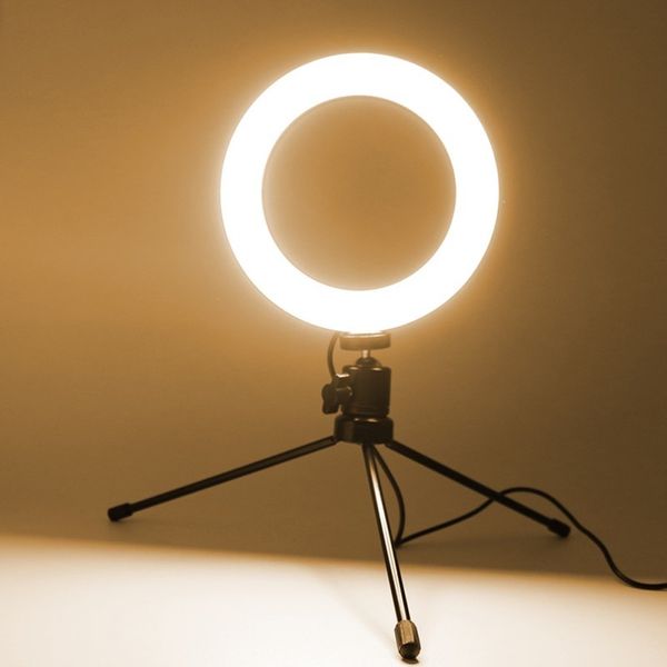 

led light ring light pgraphy 6 inch stream light smartphone selfie stick/live streaming lights pgraphy lamp tripod stand