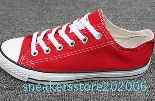

new size35-45 new low-& high-women's men's star canvas shoes 15 colors laced up casual shoes sneaker shoes s06, Black