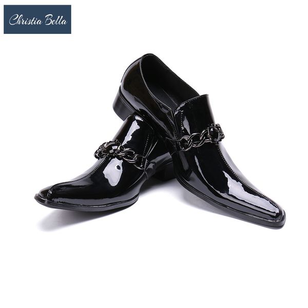 

christia bella classic business leather shoes men black mens dress shoes glitter wedding pointed toe male zapatos hombre
