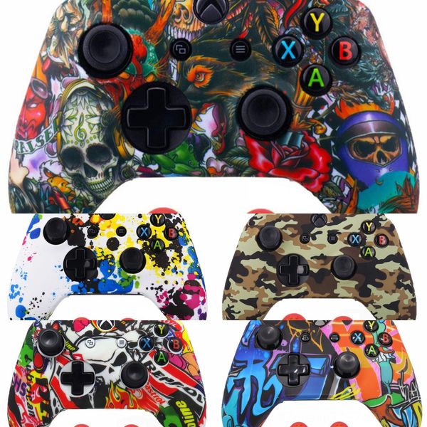 

kzvsc controllers microsoft xbox one slim cases custom multicolor replacement wireless shell case full set for housing xbox one s for