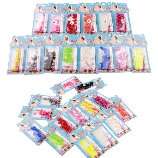 

200 шт. / лот хорошее качество силикагель cat nail wrap украшения аксессуары домашние животные шапки для ногтей отправить клей клей pet cat