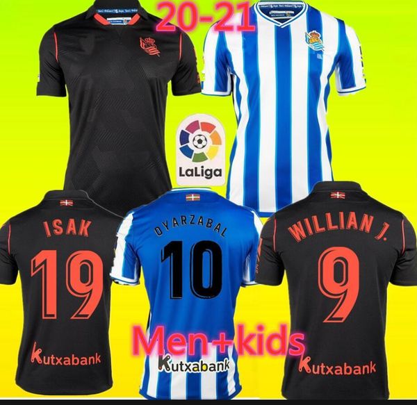 

thailand real sociedad society 20 21 camiseta de futbol barrenetxea maillot de foot home away men + kids kits real sociedad de futbol, Black;yellow