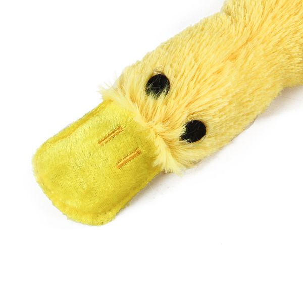 

pet dog cat bite resistant toy of small breeds squeaky toy squeaker sound chews fetch interactive plush toy duck yellow new 2020