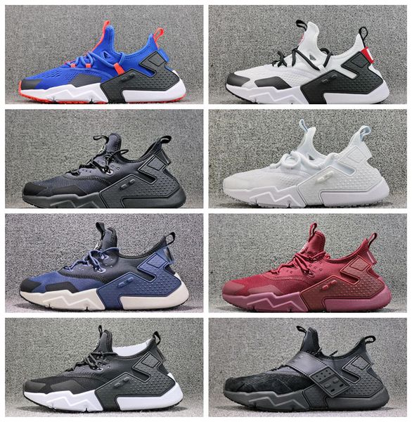 

huarache 6 drift mesh knit running shoes sneakers static 6s mens womens trainers sport low-trainer outdoor athletic shoes size 36-45, White;red