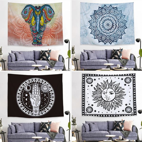 

net red room bedroom decorative background hanging cloth northern european ins live printing bedside tapestry customization