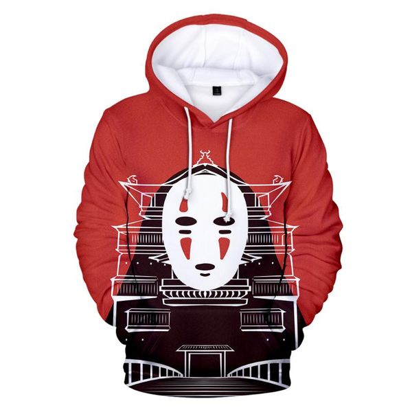 

spirited away 3d hoodies anime 3d sweatshirts kpop hip hop long sleeves men/women spring autumn boys, Black