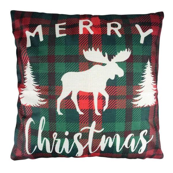 

45x45cm christma elk льняное подушка чехол подушка диван кресло украшения домашний текстиль товары