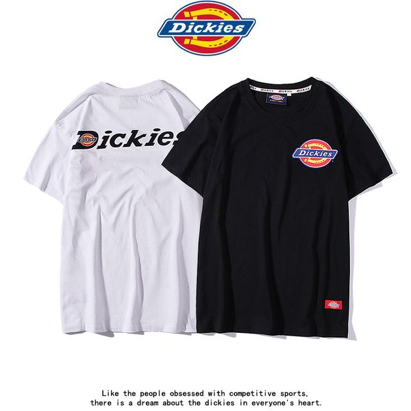 

dickies women mens designer t shirts 100%cotton fashion short sleeve t shirt spring summer letter print mens tee couples wear