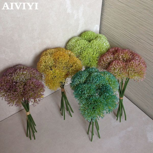 

foreign trade excellent product cute ball chrysanthemum artificial dandelion diy outdoor courtyard with decorative flower plants