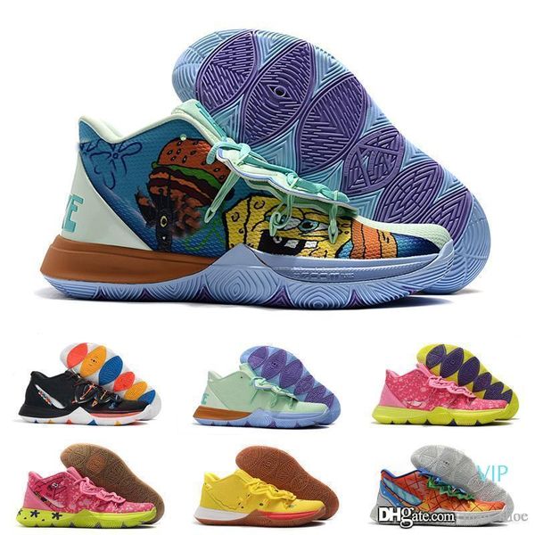 

2020 outdoor kids designer shoes kyrie 5 v boys kids trainers lucky charms shoes sports irving 5 basketball 5s shoes youth girls women 32-39