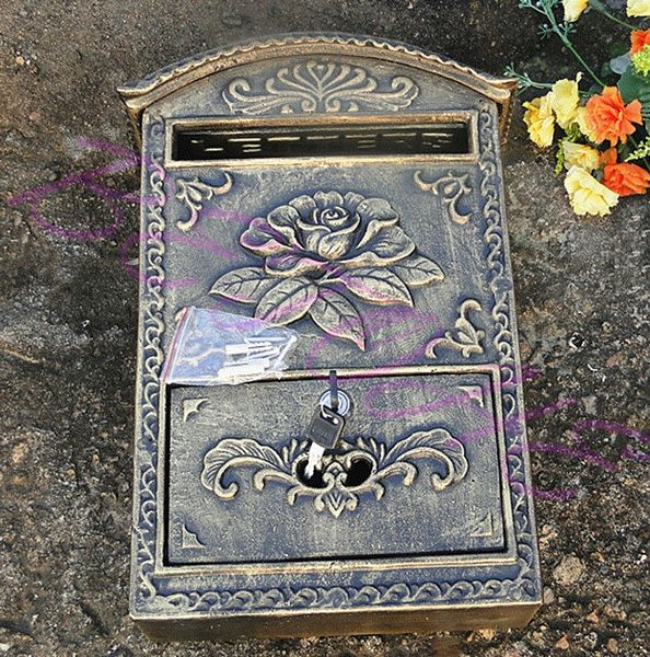 

betohe european style aluminum crafts hanging bronze-coloured decorative mailbox specialty other garden tools