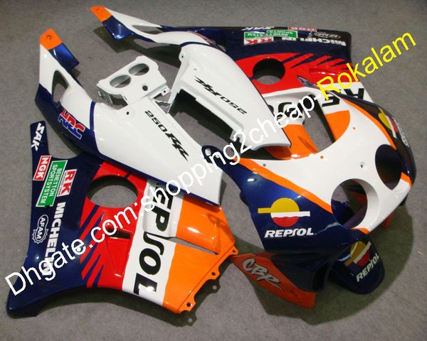 

body kit for honda cbr250rr cbr250r 1990 1991 1992 1993 1994 mc22 cbr250 cbr 250 rr abs motorcycle fairing kit (injection molding)