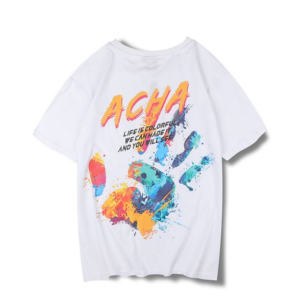 

#1208 mens t shirts fashion 2019 summer black white streetwear printed t-shirt short sleeves o neck hip hop t shirt men harajuku, White;black