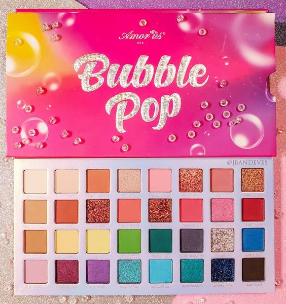 

2019 AMORU'S Bubble Pop Eye Shadow 32 Цветовая палитра для макияжа Музыка Матовые тени для век Бес