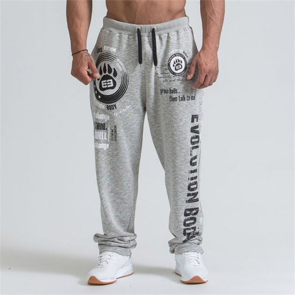 

2019 new men joggers solid color sport pants men gym pants cotton elastic long trousers lace-up sport male leggings, Black;blue