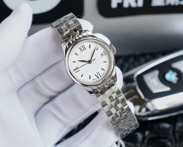 

пара часы автоматических 25мм движения 316l watchcase водонепроницаемых наручные часы женщины партия watches1, Slivery;brown