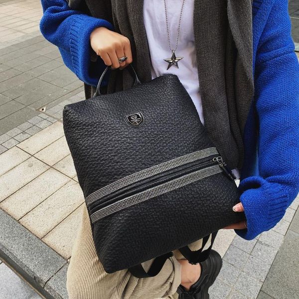 

2020 new korean genuine leather backpack small mochila mini backpack travel grisl school bag backpacks