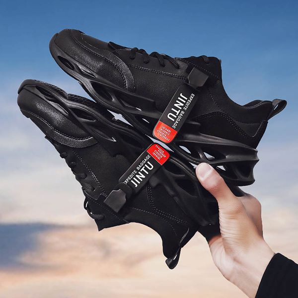 

blade men's fall casual shoes winter 2019 new men's trend comfortable running shoes, Black
