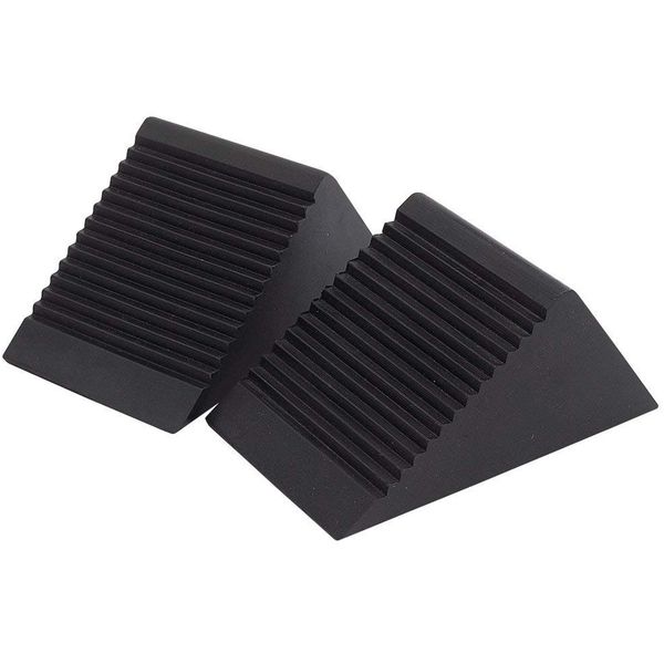 

1 pair svehicle block rubber car truck wheel chocks antislip tire