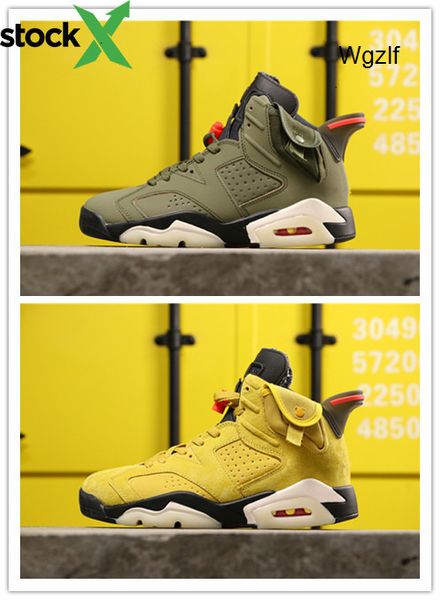 

2020 new new arrival 6s vi yellow green men jordon basketball shoes outdoor sports trainers fashion sneakers with box size 7-12, Black