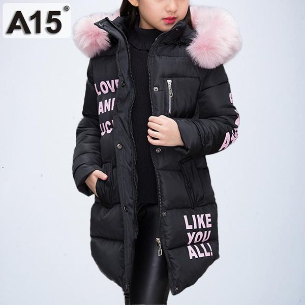 

Детские куртки Теплая толстая одежда Parka Girl Winter Детские куртки для девочек Подрос