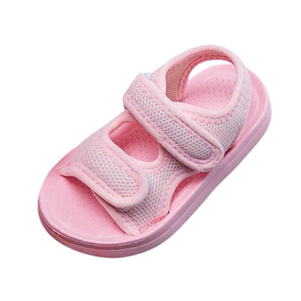 

children sandals boys girls flat soft bottom shoes kids 0-2 year-old summer beach sandals anti-slip shoes toddler, Black;red