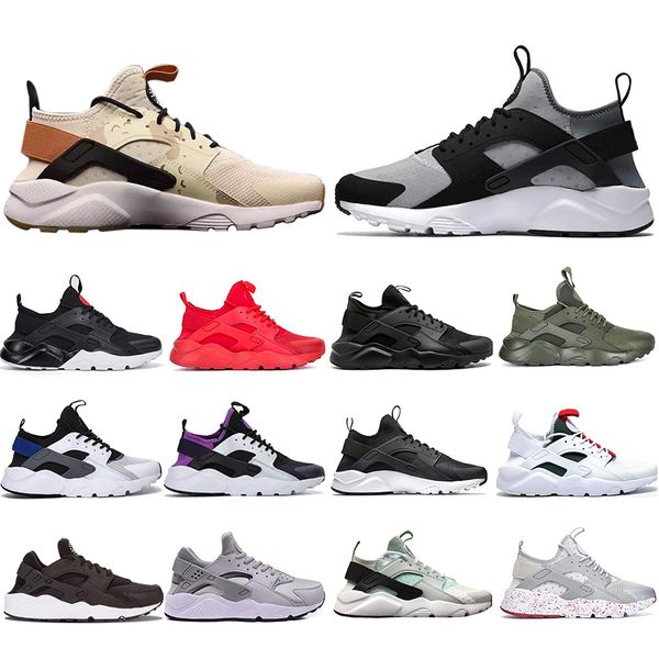 

new arrival huarache iv 4.0 1.0 mens running shoes triple black white mint green red silver huaraches trainers women sports sneakers