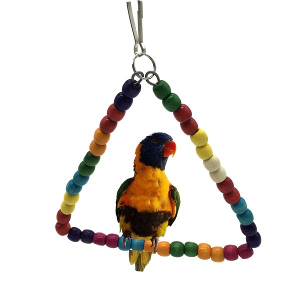 

parrot toys bird swing beads swing triangle swing to climb toys cage parts