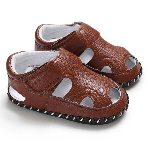 

summer baby boy first walkers shoes closed toe infant soft sole anti-slip crib shoes toddler boys walking