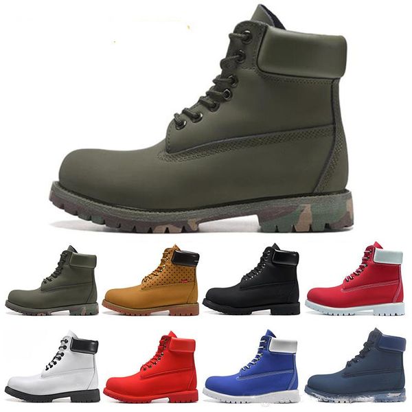 

designer luxury boots for mens winter boots womens military triple white black camo size 36-45