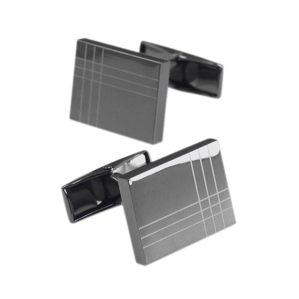 

french cufflinks for mens rectangle brass cuff links for business wedding, Silver