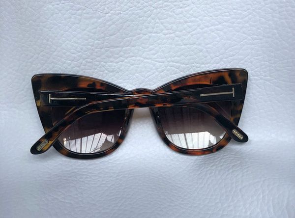 

luxury big qualtiy new fashion 0435 tom sunglasses for man woman erika eyewear ford designer brand sun glasses with or tom, Black