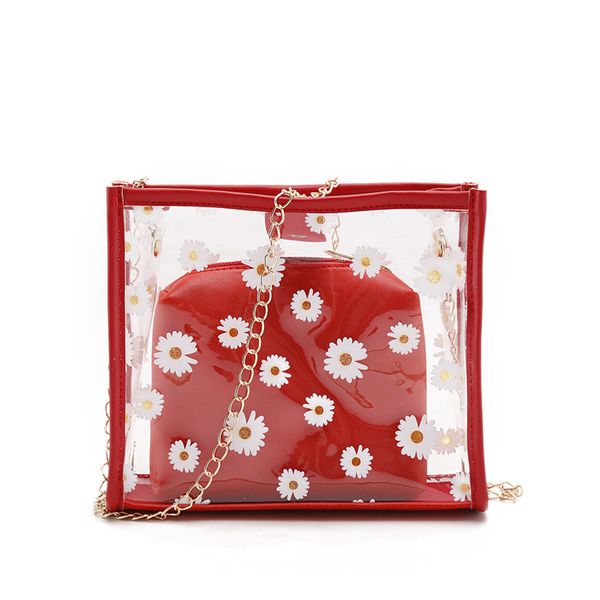 

women's bag 2020 summer new style different size bags transparent bag shoulder crossbody chain small bucket women's gel