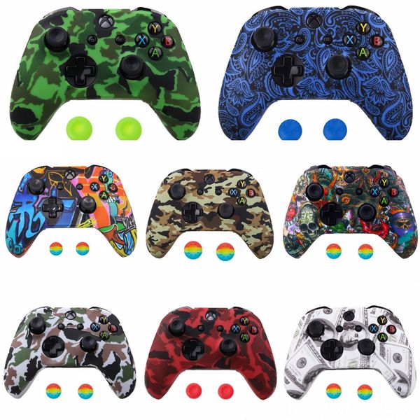 

bogxj green storm thunder patterned faceplate one housing shell case replacement part for 1708 front x & one s controller (model xbox