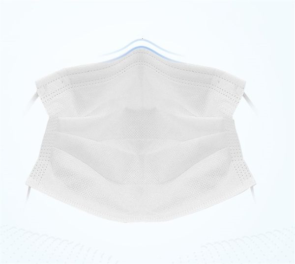 

одноразовая 3 слоя ушной рот черный / белый / розовый маски эр 3ply non woven анти пыли мягкая дышащая безопасности hood маска famasks wdrw