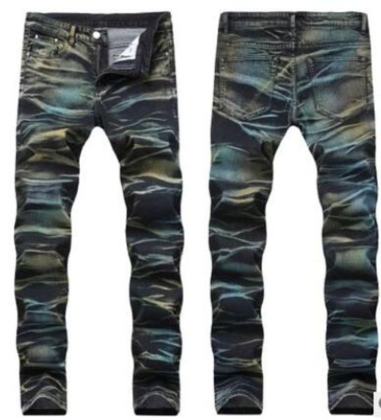 

2020 new stretch jeans style men's foreign trade style men's pants selling style men's pants length, Blue