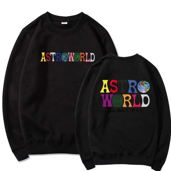

sudadera con capucha para hombre y mujer con letras astrodome de travis scodesearÃ­a que estuvieras, Black