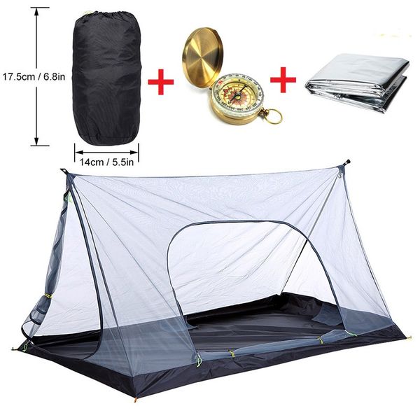 

1-2 person ultralight summer outdoor camping tent mosquito insect repellent net tent beach mesh tents