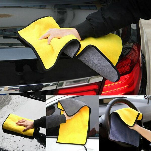 

super absorbent car wash cloth microfiber towel cleaning drying cloths rag detailing car towel care polishing 1/6pcs