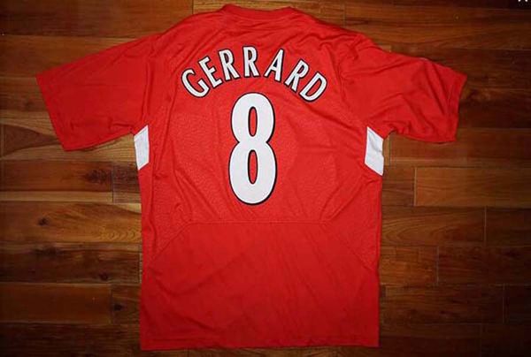 

men's t-shirts soccer clothing dalglish retro soccer jerseys gerrard 2005 smicer alonso 10 11 football shirts torres 82 89 91 maillot 8, White;black