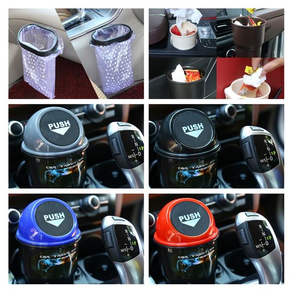 

car trash bin car garbage can rubbish trash can garbage dust case holder bin automobile storage rubbish bag plastic clip
