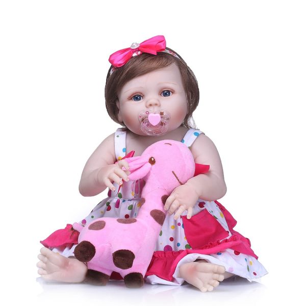 

Bebe Reborn Полный Винил Силиконовый Reborn Girl Baby Doll Игрушка Реалистичные Винил Детские Ж