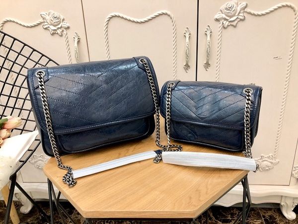 

genuine leather black designer handbag for women luxury strap clutch two sizes female bags shoulder messenger bag women