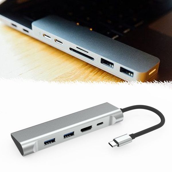 

1pc usb c для hdmi 4k digital av multiport адаптер с usb 3.0 / usb 2.0 / usb c зарядный порт ulc13m01 адаптер