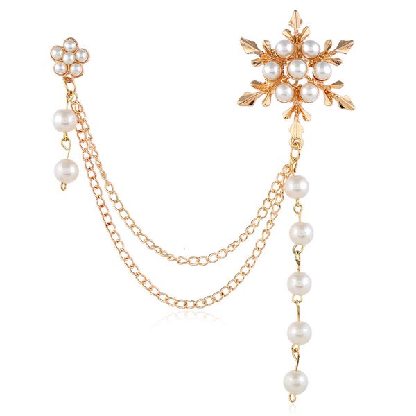 

selling snow flower pearl brooch beautiful thorn brooch new fashion women's clothing accessories, Gray